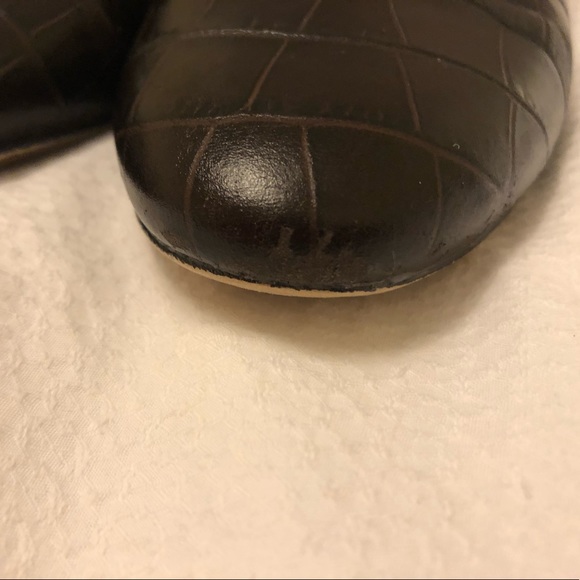 Michael Kors Natasha Crocodile Slide, Dark Brown - Picture 4 of 6